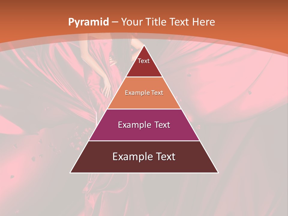 Isolated Saint Brunette PowerPoint Template