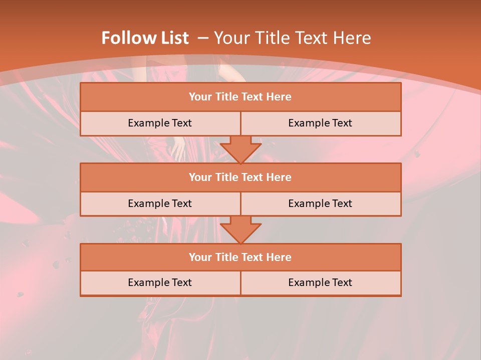 Isolated Saint Brunette PowerPoint Template