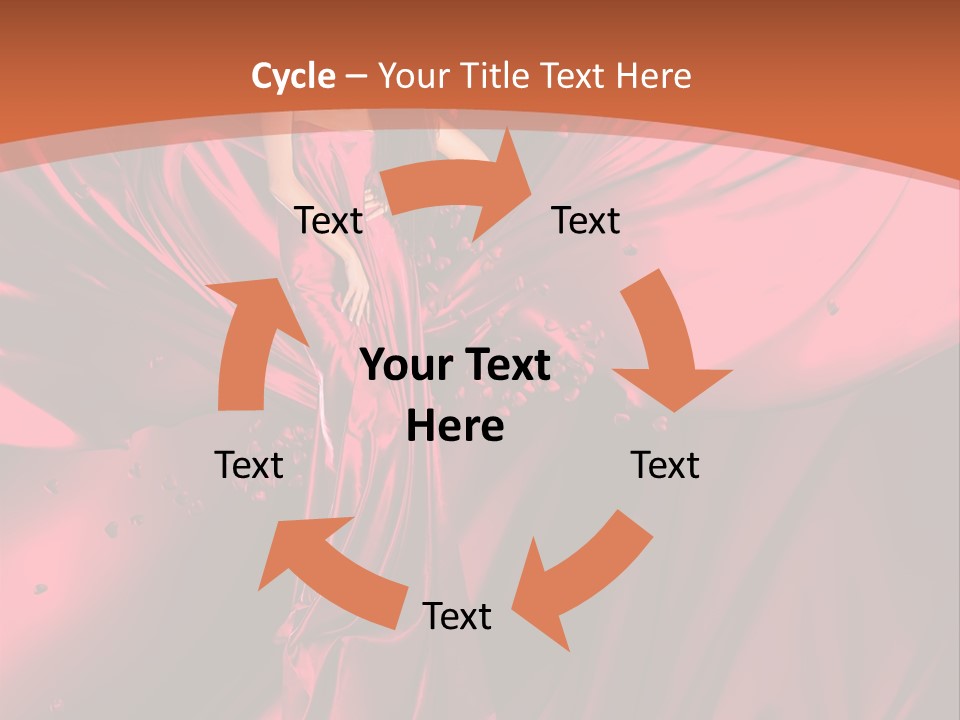 Isolated Saint Brunette PowerPoint Template