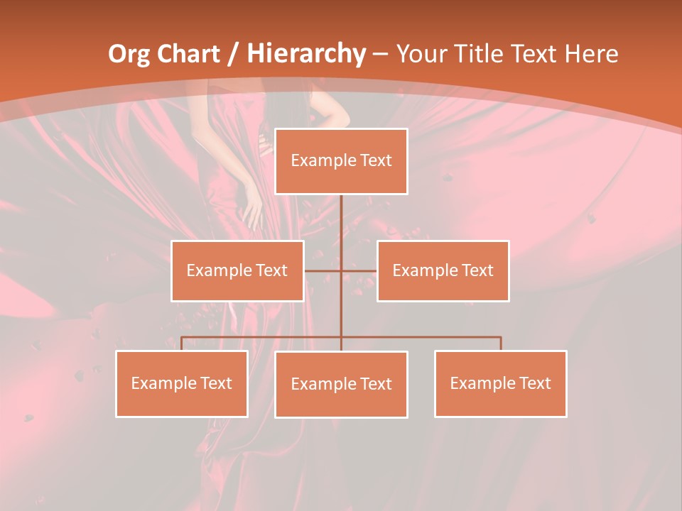 Isolated Saint Brunette PowerPoint Template