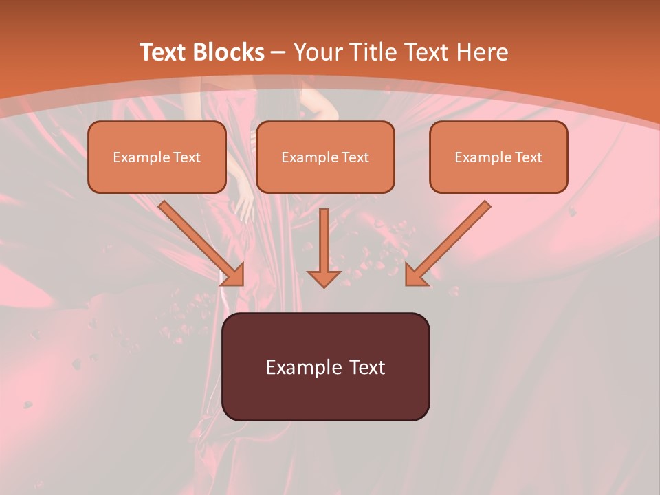Isolated Saint Brunette PowerPoint Template