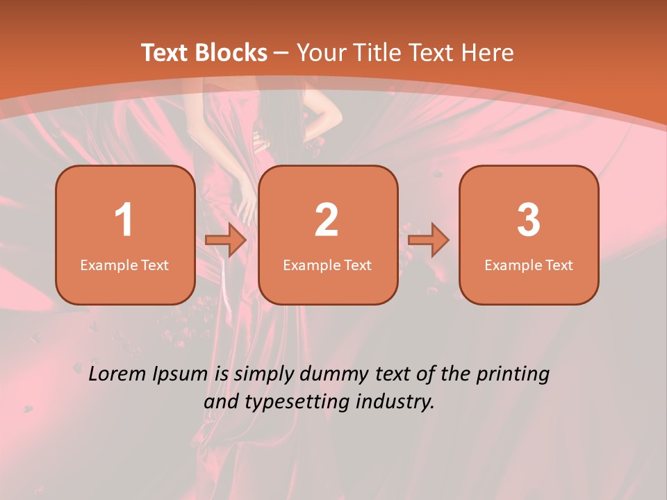 Isolated Saint Brunette PowerPoint Template