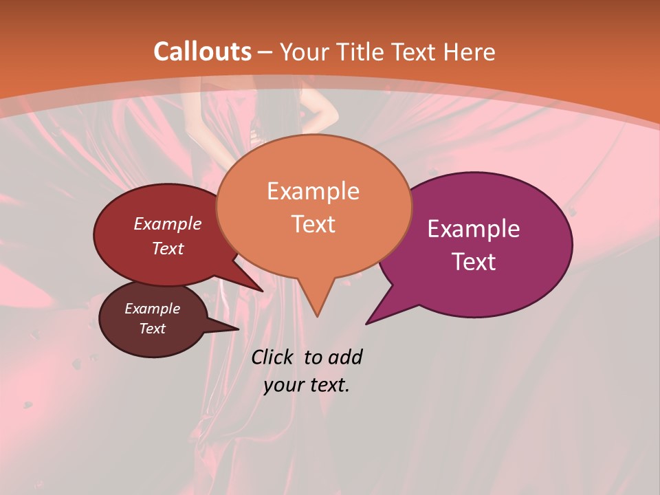 Isolated Saint Brunette PowerPoint Template