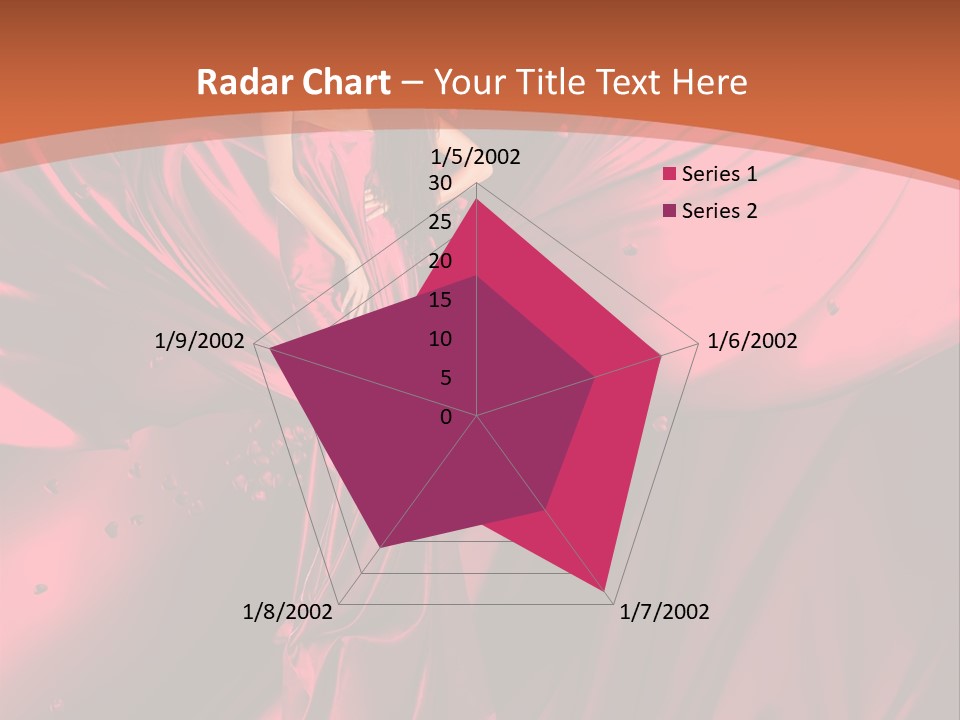 Isolated Saint Brunette PowerPoint Template