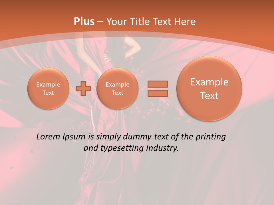 Isolated Saint Brunette PowerPoint Template