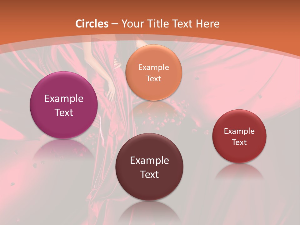 Isolated Saint Brunette PowerPoint Template