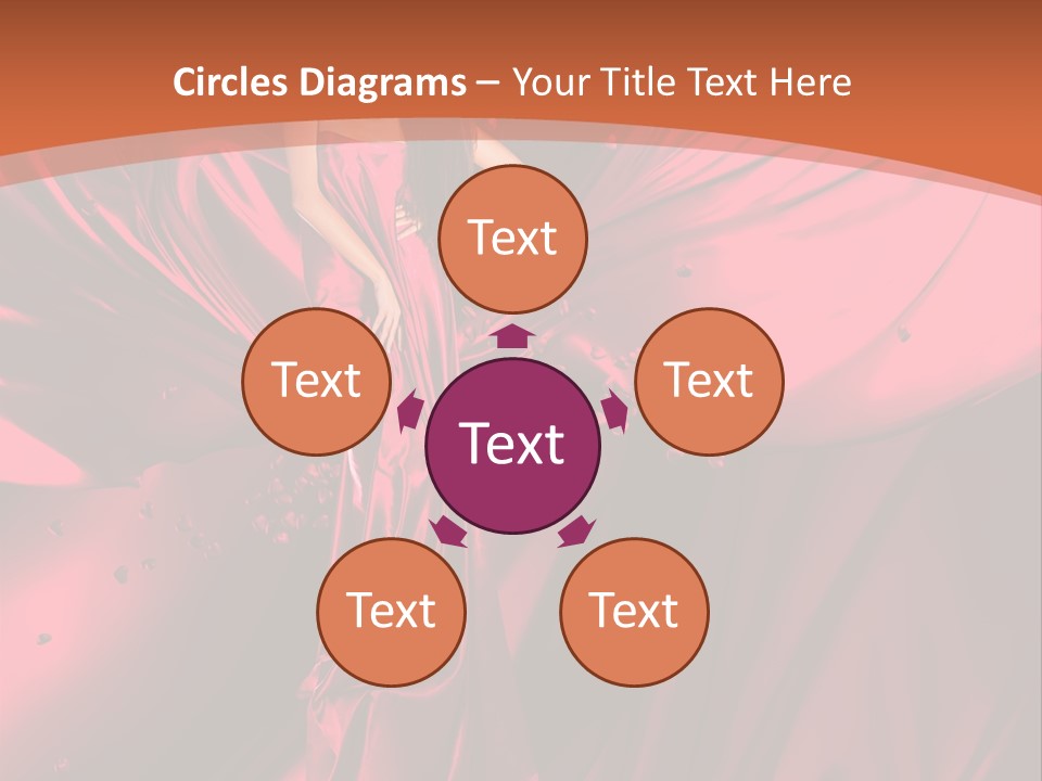 Isolated Saint Brunette PowerPoint Template