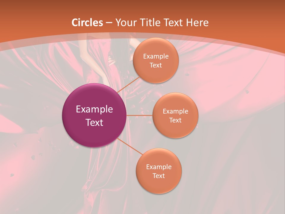 Isolated Saint Brunette PowerPoint Template