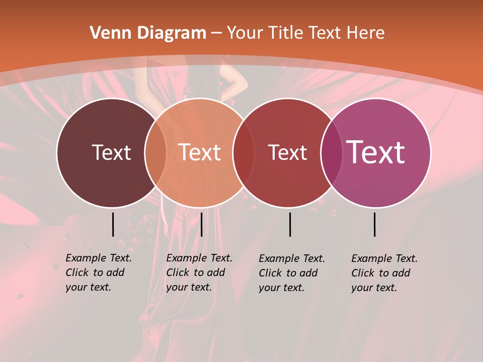 Isolated Saint Brunette PowerPoint Template