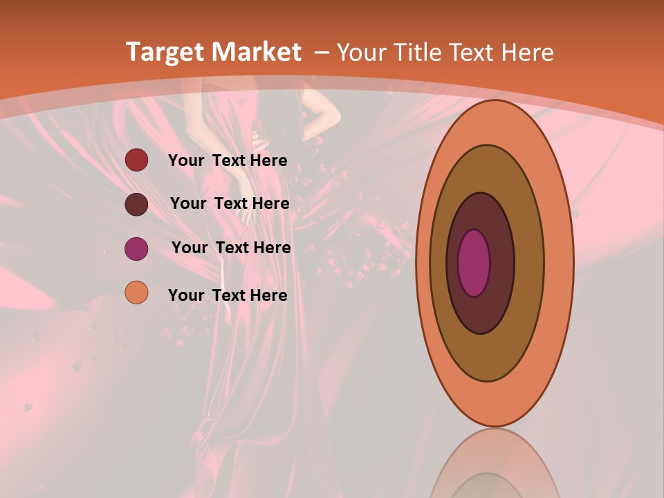 Isolated Saint Brunette PowerPoint Template