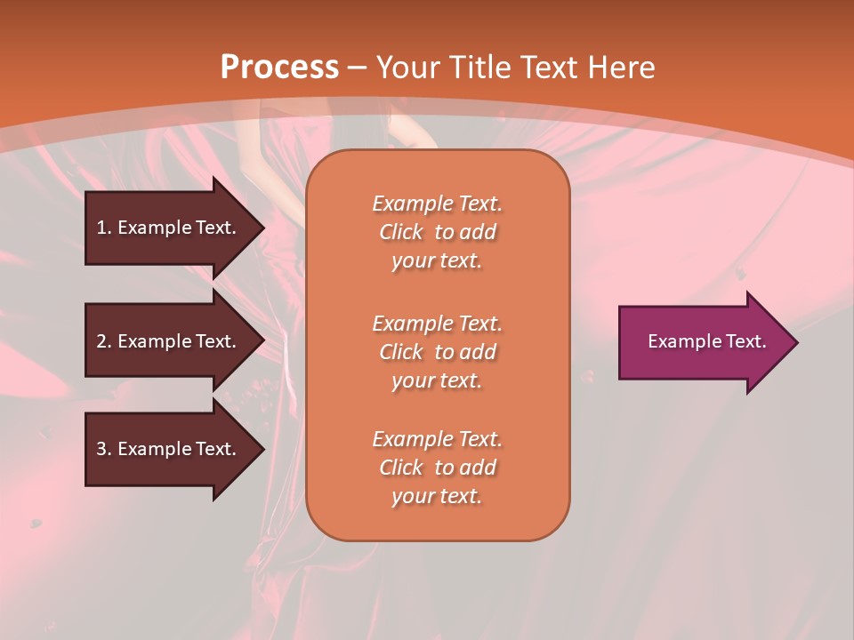 Isolated Saint Brunette PowerPoint Template