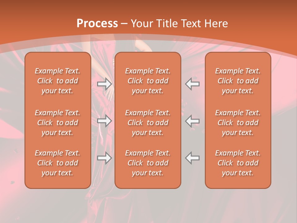 Isolated Saint Brunette PowerPoint Template