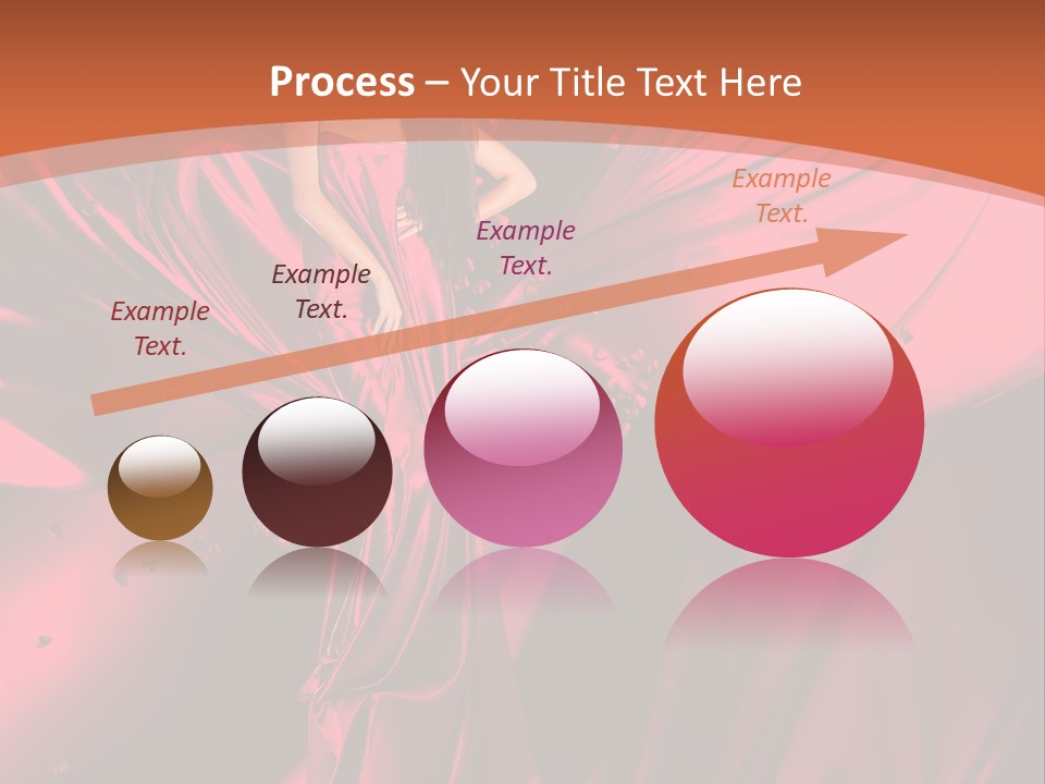 Isolated Saint Brunette PowerPoint Template