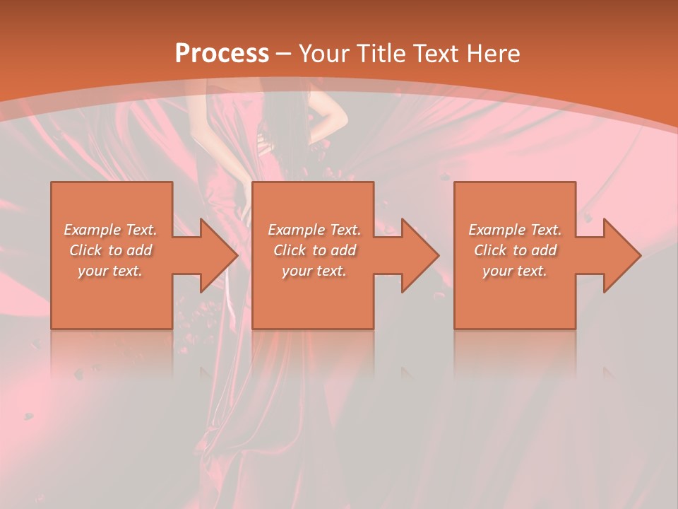 Isolated Saint Brunette PowerPoint Template