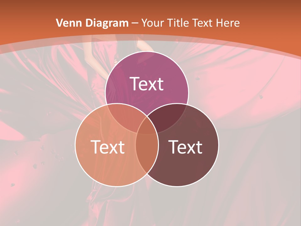 Isolated Saint Brunette PowerPoint Template