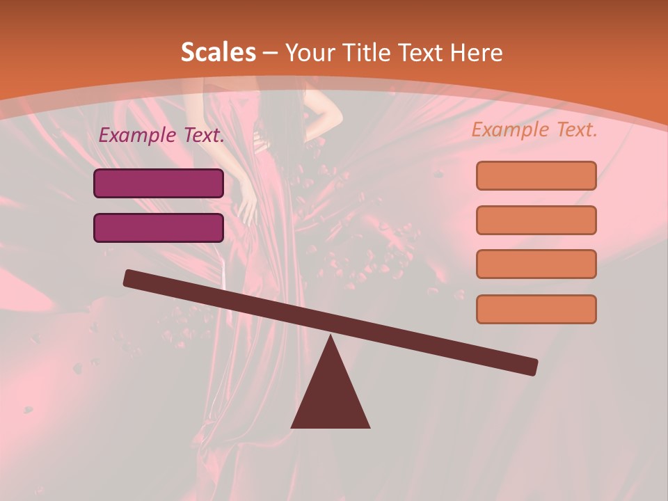 Isolated Saint Brunette PowerPoint Template