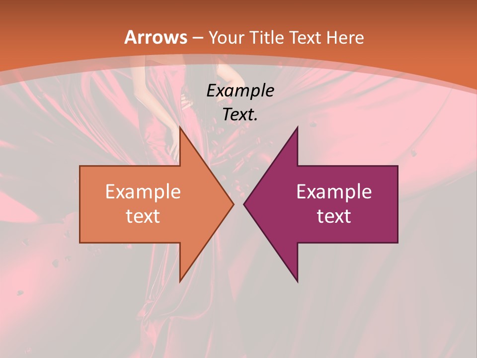 Isolated Saint Brunette PowerPoint Template