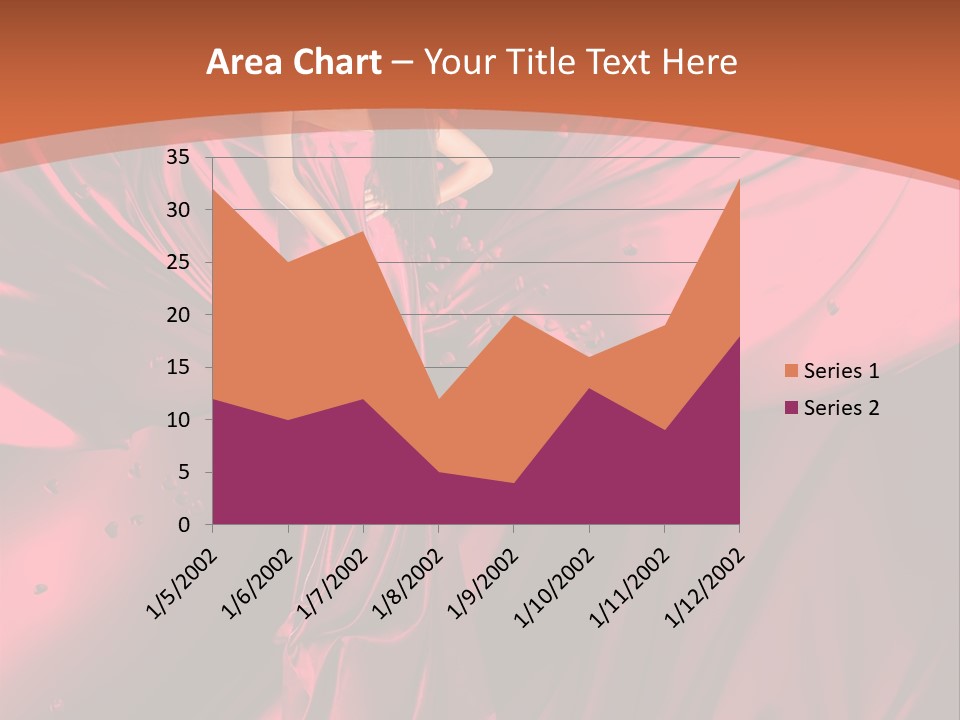 Isolated Saint Brunette PowerPoint Template