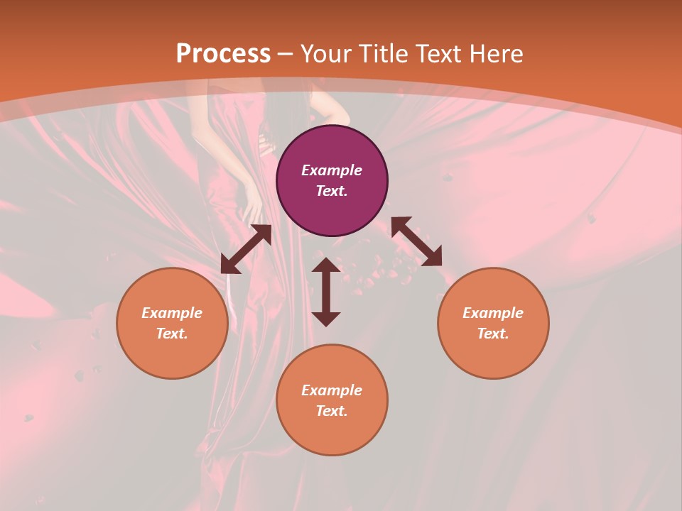 Isolated Saint Brunette PowerPoint Template