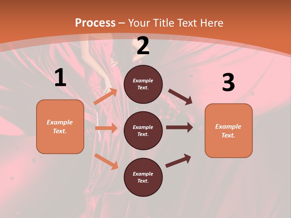 Isolated Saint Brunette PowerPoint Template