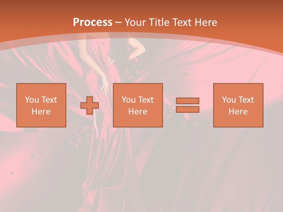 Isolated Saint Brunette PowerPoint Template