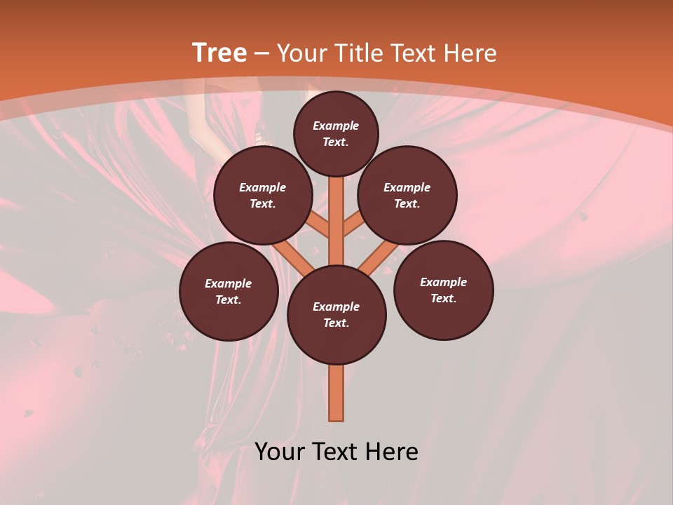 Isolated Saint Brunette PowerPoint Template