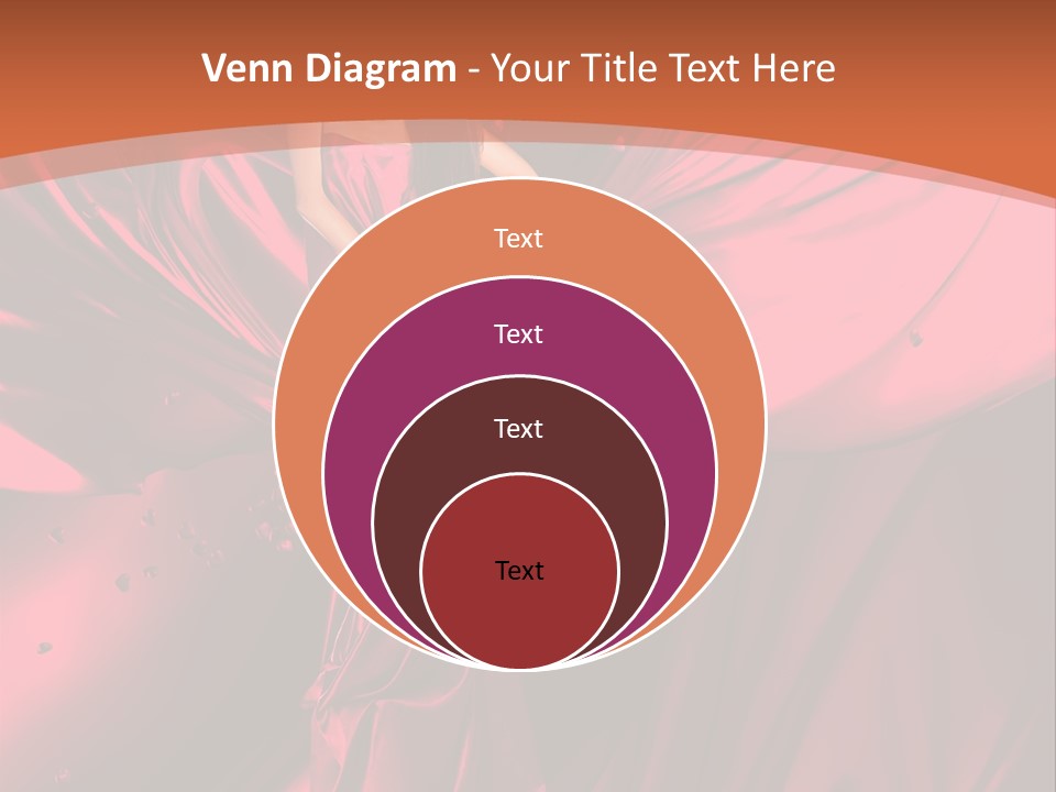 Isolated Saint Brunette PowerPoint Template