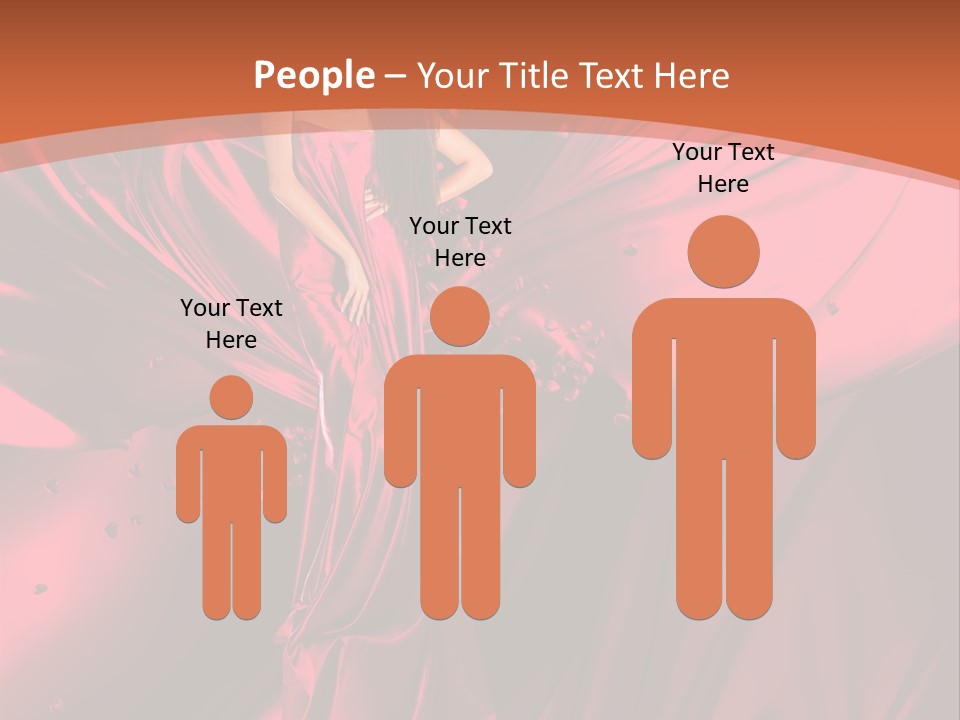 Isolated Saint Brunette PowerPoint Template