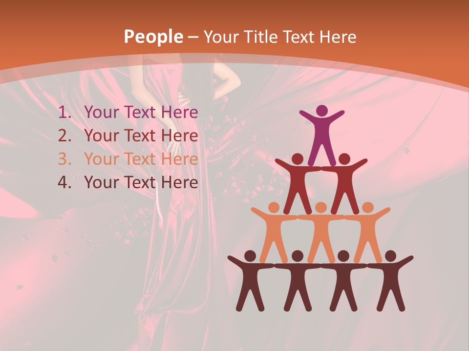 Isolated Saint Brunette PowerPoint Template