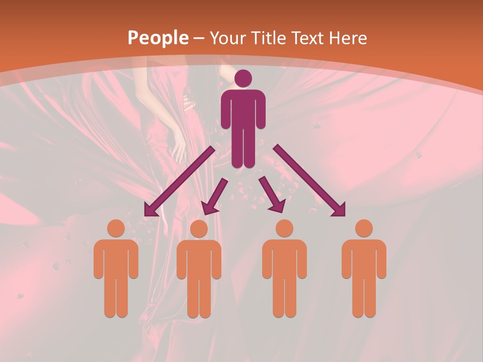 Isolated Saint Brunette PowerPoint Template