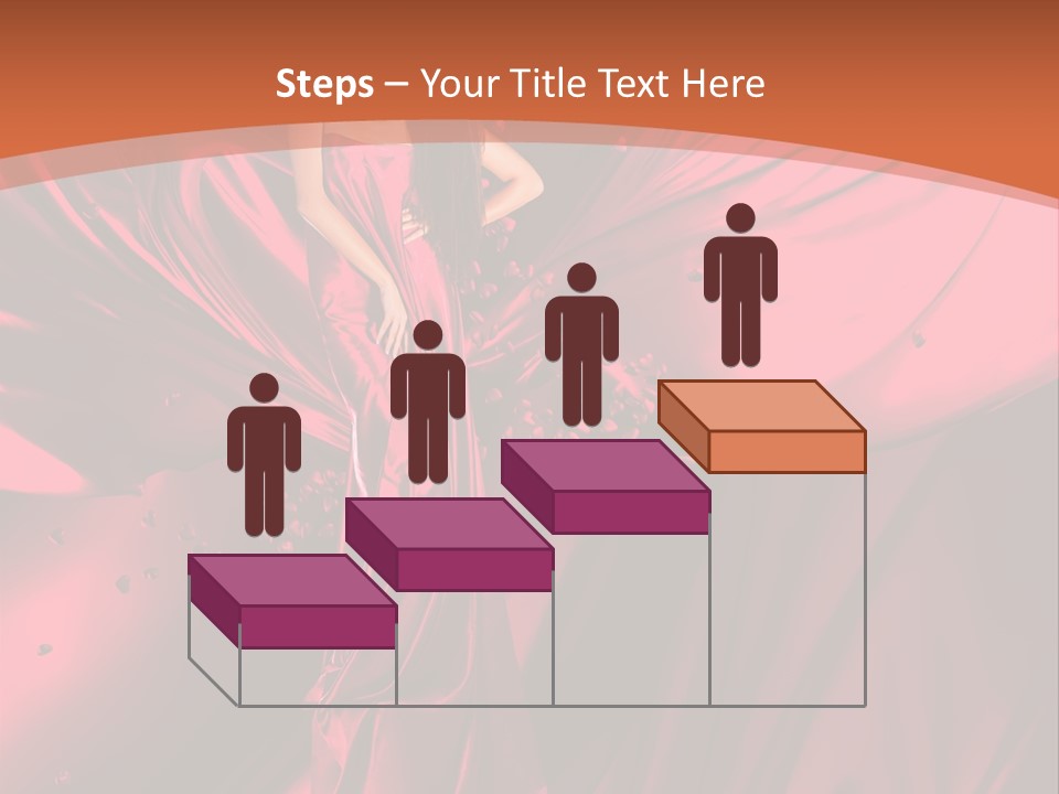 Isolated Saint Brunette PowerPoint Template