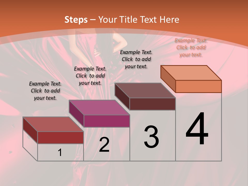 Isolated Saint Brunette PowerPoint Template