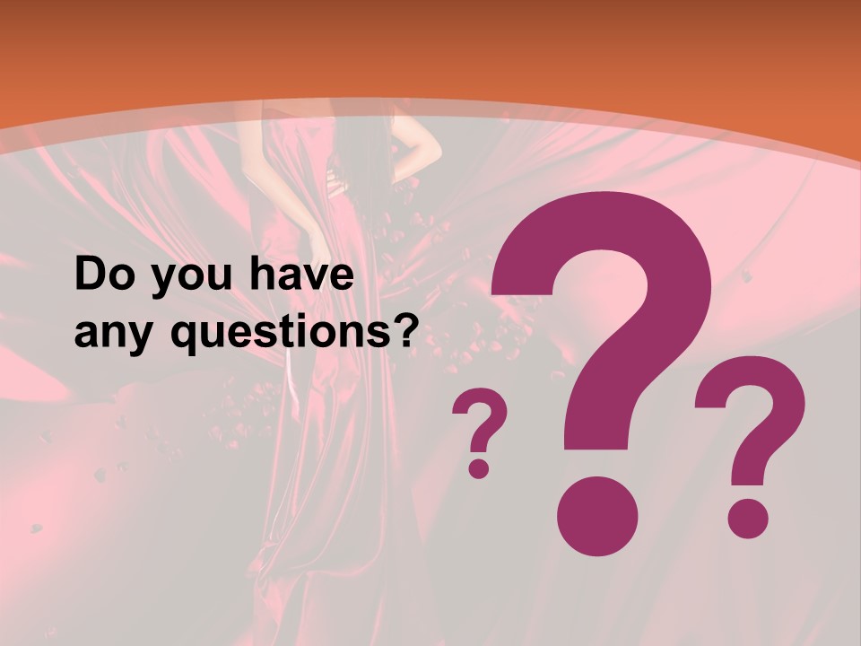 Isolated Saint Brunette PowerPoint Template