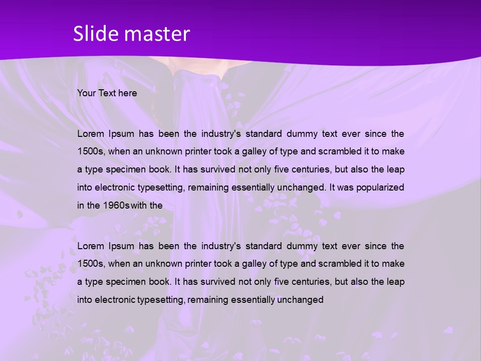 Magnificent Person White PowerPoint Template