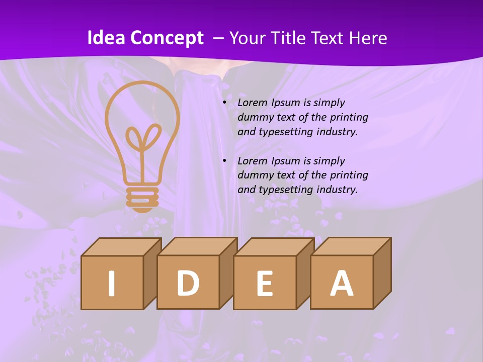 Magnificent Person White PowerPoint Template