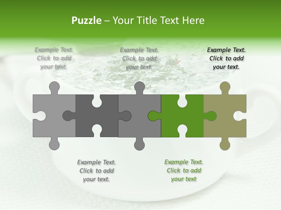 Dining Lunch Green PowerPoint Template