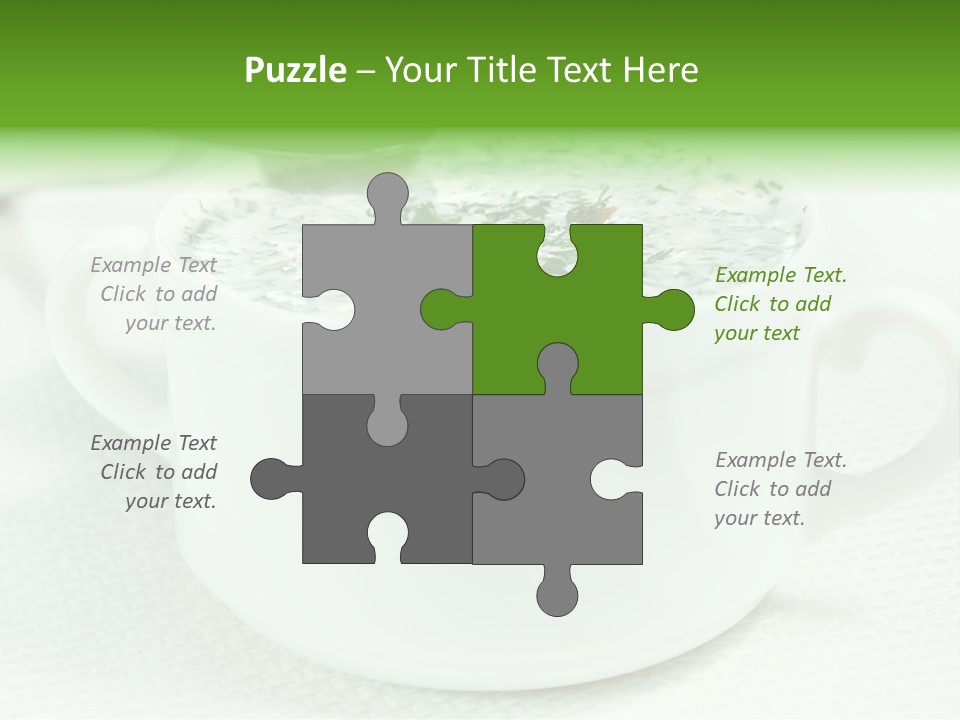 Dining Lunch Green PowerPoint Template