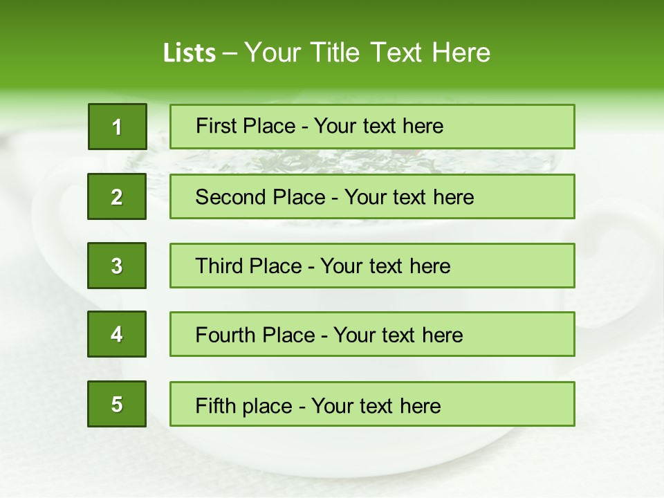 Dining Lunch Green PowerPoint Template