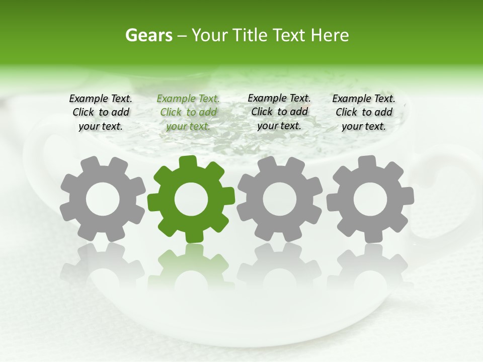 Dining Lunch Green PowerPoint Template