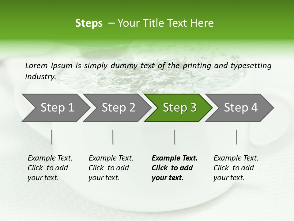 Dining Lunch Green PowerPoint Template