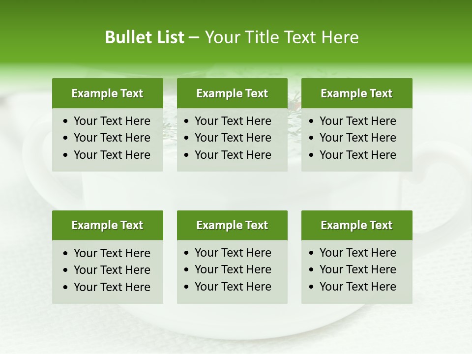 Dining Lunch Green PowerPoint Template