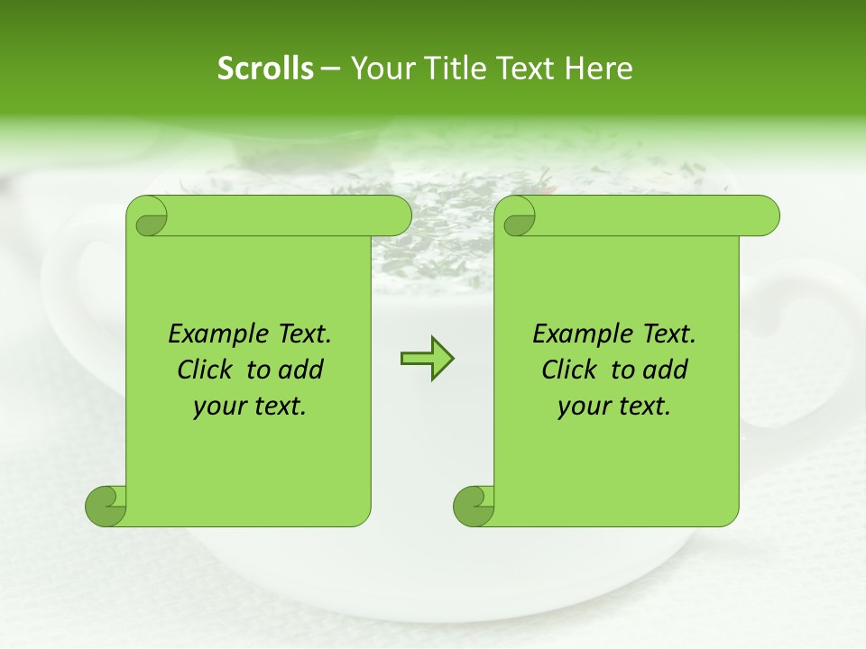 Dining Lunch Green PowerPoint Template