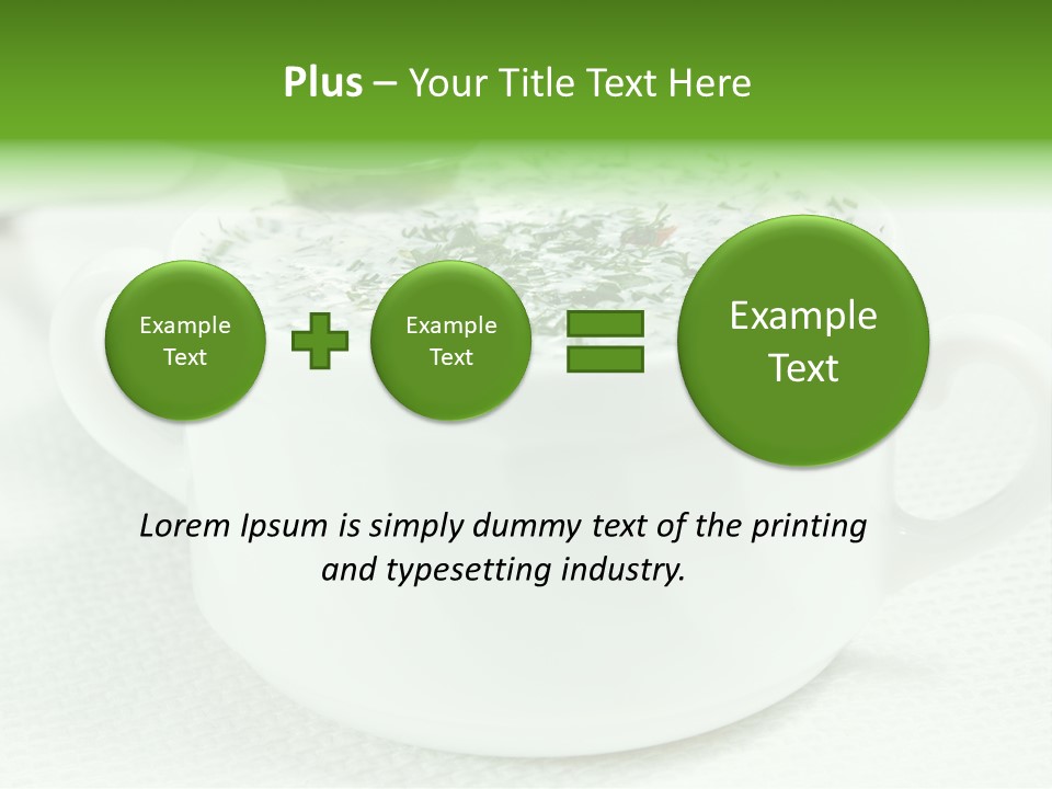 Dining Lunch Green PowerPoint Template