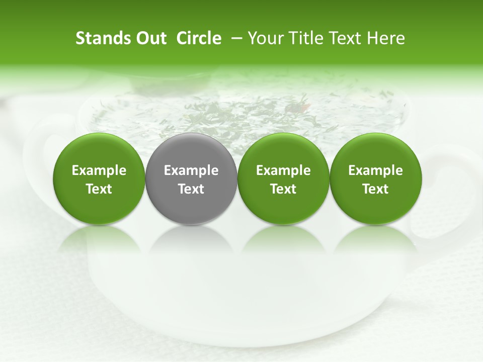 Dining Lunch Green PowerPoint Template