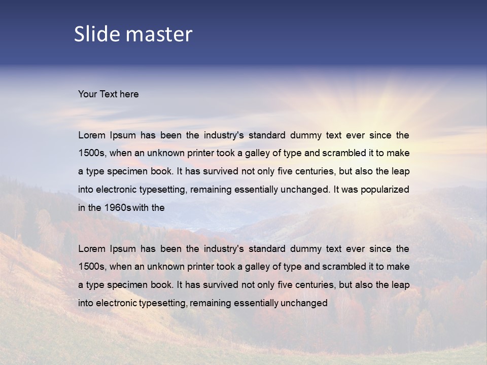 Natural Nature Floral PowerPoint Template