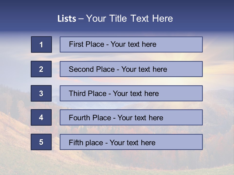 Natural Nature Floral PowerPoint Template
