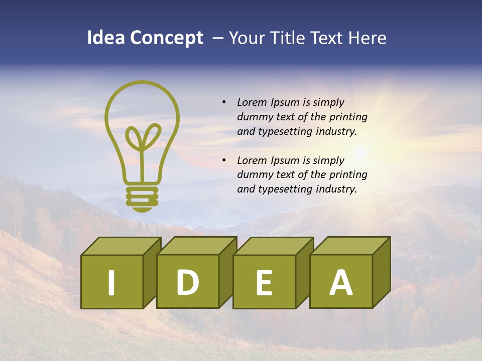 Natural Nature Floral PowerPoint Template