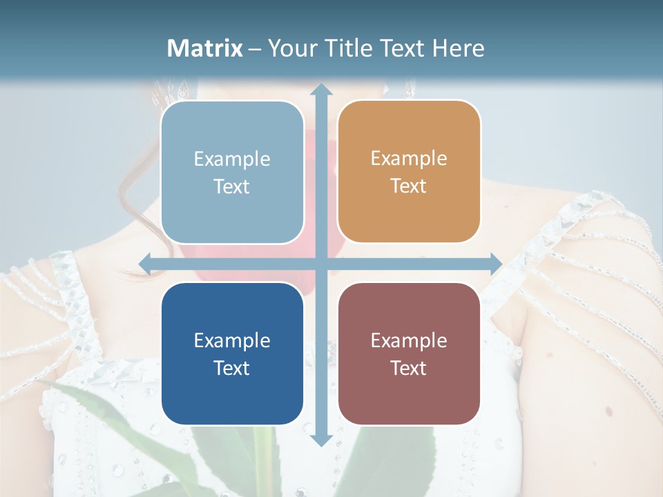 Veil Flower Marriage PowerPoint Template