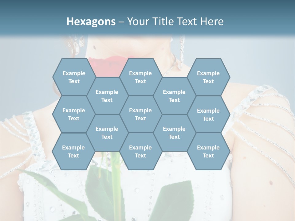 Veil Flower Marriage PowerPoint Template