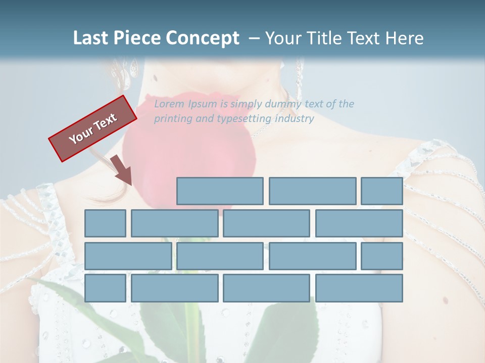 Veil Flower Marriage PowerPoint Template